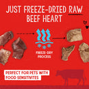 Stella & Chewy's Free-Dried Beef Hearts Dog Treats (3 oz)