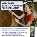 EQyss Grooming Products Barn Barrier Natural Fly & Mosquito Repellent For Horse (32 oz)