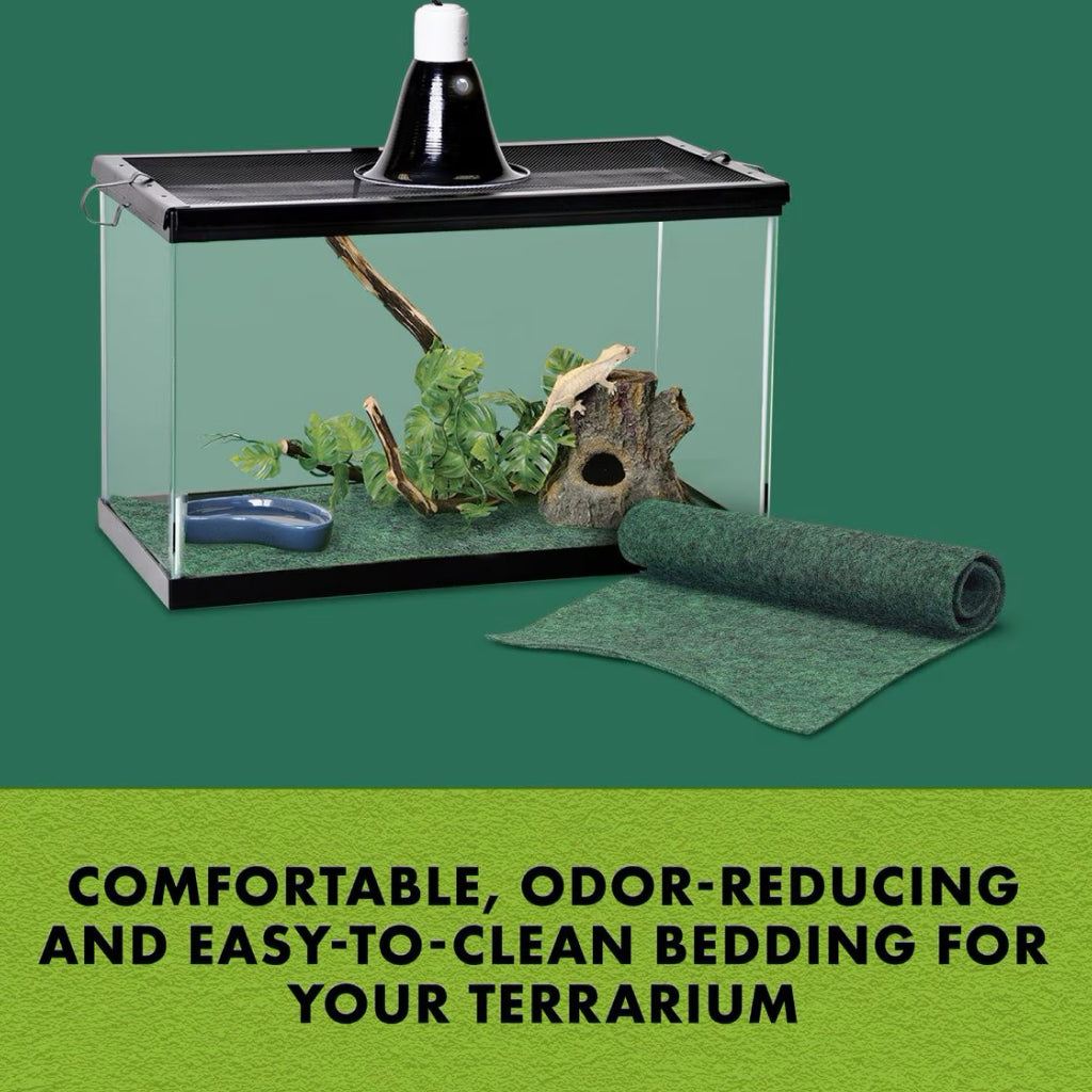 Zilla Reptile Terrarium Bedding Substrate Floor Liner- Green