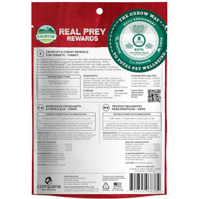 Oxbow Real Prey Turkey Ferrets Rewards Ferret Crunchy & Chewy Treats (3 oz)