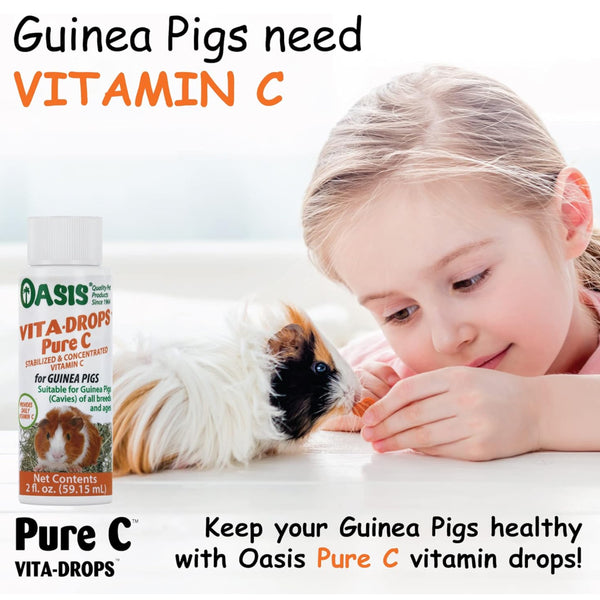 Oasis Vita-Drops Pure Vitamin C for Guinea Pigs (2 oz)