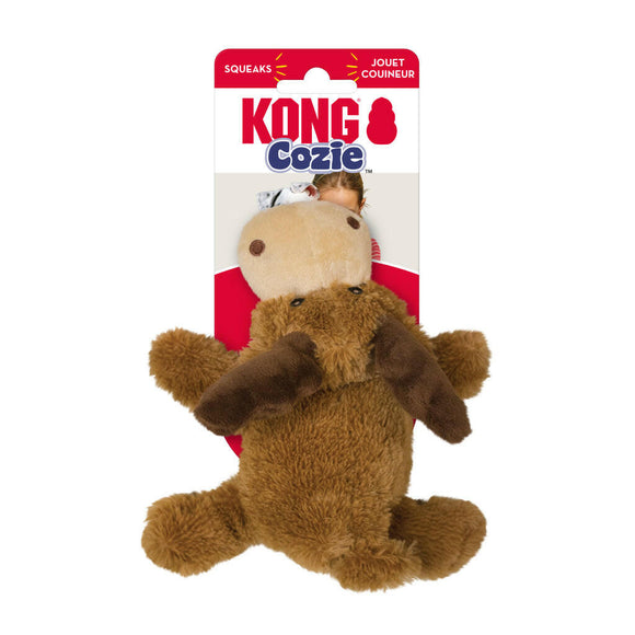 Kong Cozie Marvin Moose Squeaky Plush Toy For Dogs (Small Size)