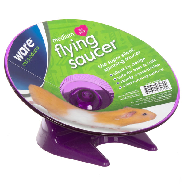 Ware Flying Saucer Exercise Wheel for Small Pets- Color Varies