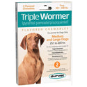 Triple Wormer Tablets for Medium and Large Dogs 25.1-200 lbs