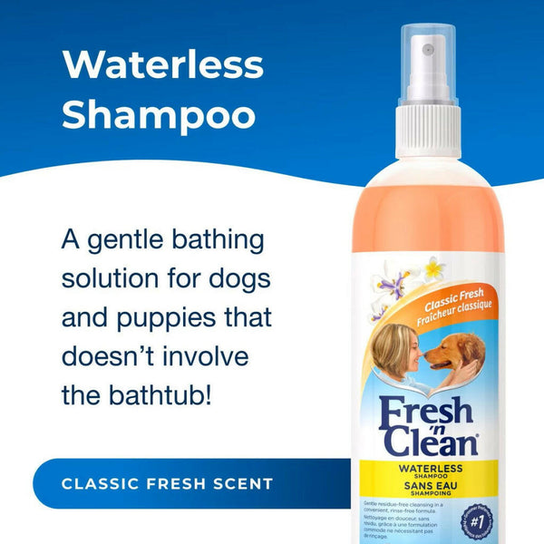 Fresh 'n Clean Waterless Shampoo For Dogs -Classic Fresh Scent (12 oz)