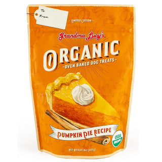 Grandma Lucy's Organic Oven Baked Pumpkin Pie Recipe Treats For Dogs (8 oz)