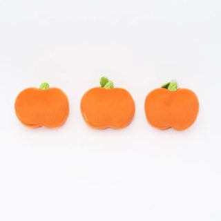 Zippypaws Halloween Miniz Pumpkins Squeaker Plush Toy For Dogs (3 pack)