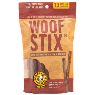 Happy Howies 6-inch Beef Woof Stix Bakers Treats For Dogs- Dozen (13 count)