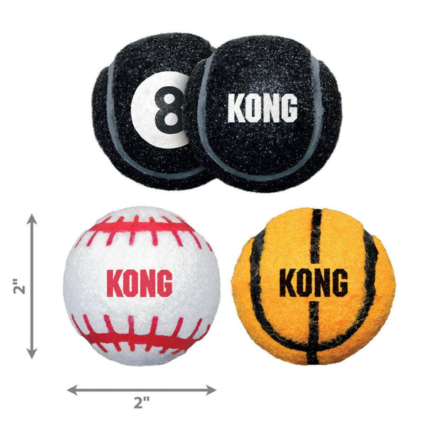 Kong Sport Balls Chew Toy For Dogs -Small (3 pack)