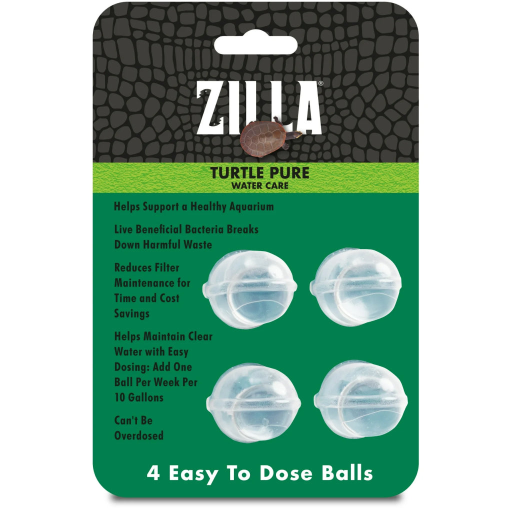 Zilla Turtle PURE Water Care (4 Balls)