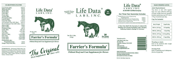 Farrier's Formula Pelleted Hoof & Coat Supplement for Horses