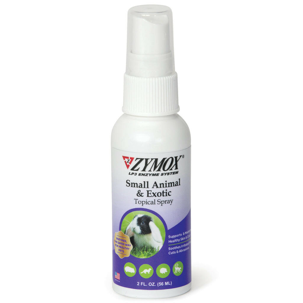 Zymox Small Animal & Exotic Topical Spray w/o Hydrocortisone - 2 oz. bottle