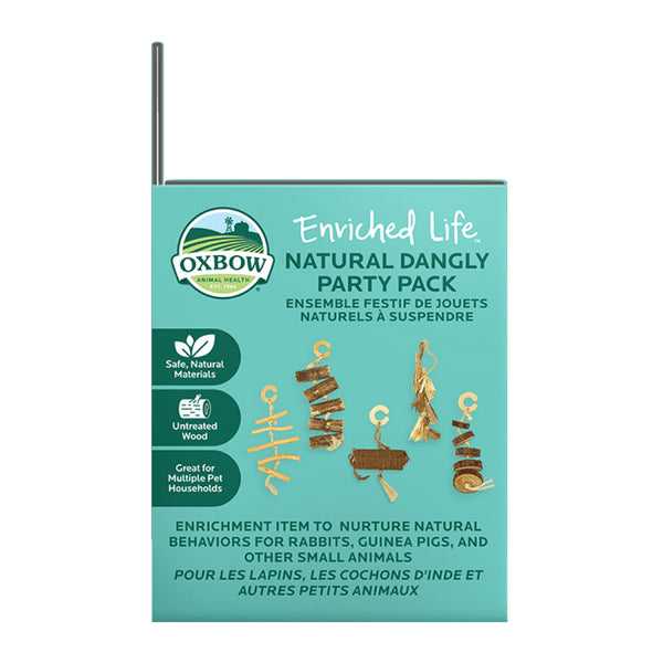 Oxbow Enriched Life Natural Dangly Party Pack Small Pet Toy