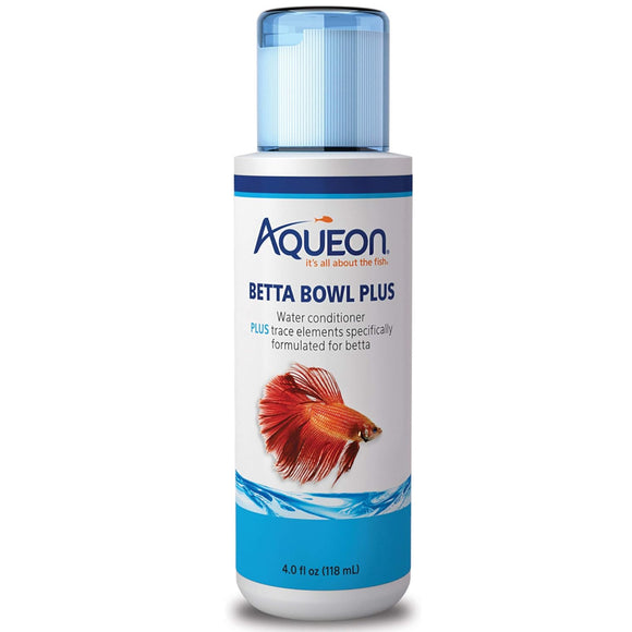 Aqueon Betta Bowl Plus Water Conditioner (4 oz)