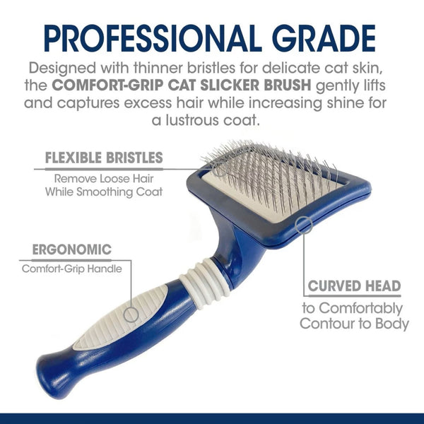 Four Paws Magic Coat Professional Series Comfort-Grip Slicker Brush For Cats