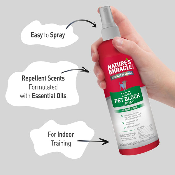 Nature's Miracle Advanced Platinum Dog Pet Block Spray (16 oz)