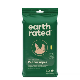 Earth Rated Hypoallergenic Ear Wipes For Dogs (60 ct)
