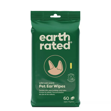 Earth Rated Hypoallergenic Ear Wipes For Dogs (60 ct)