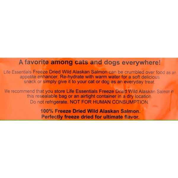 Cat-Man-Doo Life Essentials Freeze-Dried Wild Alaskan Salmon Treats For Cats & Dogs