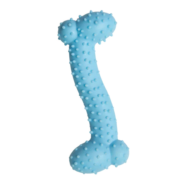 Snugarooz Lil Baby Bone Dog Chew Toy- Blue (4.25")