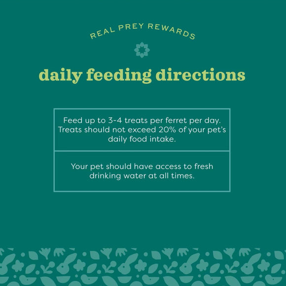 Oxbow Real Prey Turkey Ferrets Rewards Ferret Crunchy & Chewy Treats (3 oz)