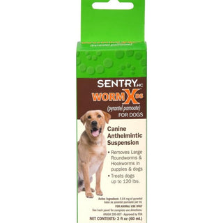 SENTRYHC WormX DS Canine Anthelmintic Suspension Liquid Wormer Dog (2oz)