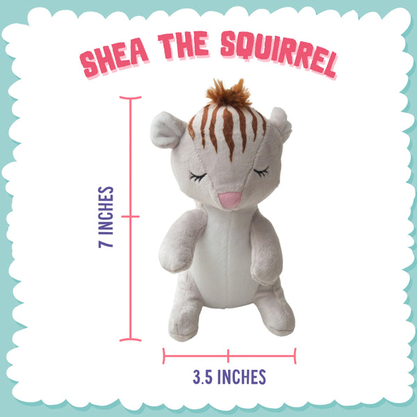 Snugarooz Shea the Squirrel Plush Dog Toy