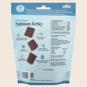 OTIS Wild Things Salmon Jerky Treats for Dogs (4 oz)
