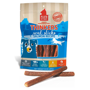 Plato Thinkes Real Salmon Recipe Sticks Dog Treats
