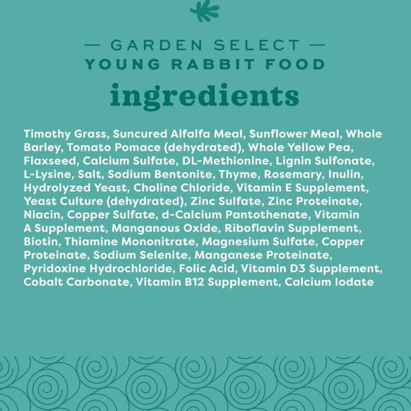 Oxbow Animal Health Garden Select Young Rabbit Food (4 lb)