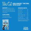 Tiki Can Born Carnivore Function Silver Meal Topper Food For Cats (1.5 x 12 pouches)