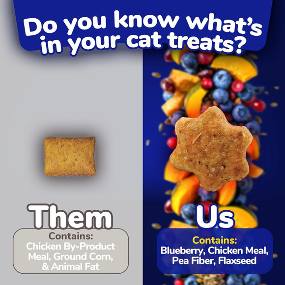 Fruitables Limited Ingredient Chicken with Blueberry Crunchy Treats For Cats