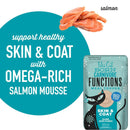 Support healthy skin and coat with tiki cat toppers made with salmon mousse