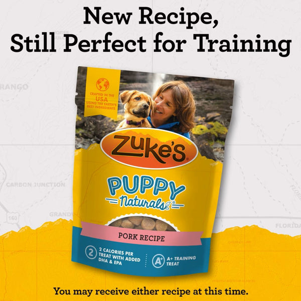 Zuke's Puppy Naturals Pork & Chickpea Recipe Grain-Free Treats for Puppies (5 oz)