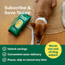 Earth Rated Hypoallergenic Dog Grooming Wipes -Unscented (100 count)