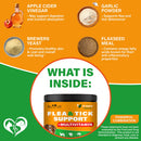 Beloved Pets Natural Flea & Tick Support + Multivitamin Chicken Flavored Soft Chews for Dogs (10 oz)