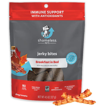 Shameless Pets Breakfast in Bed Jerky Bites Treats For Dogs (4.5 oz)