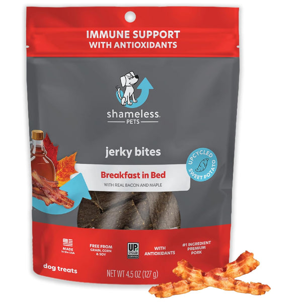 Shameless Pets Breakfast in Bed Jerky Bites Treats For Dogs (4.5 oz)