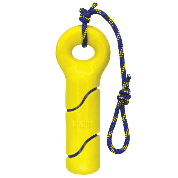 Kong Squeezz Tennis Buoy w/Rope Toy For Dog- Large