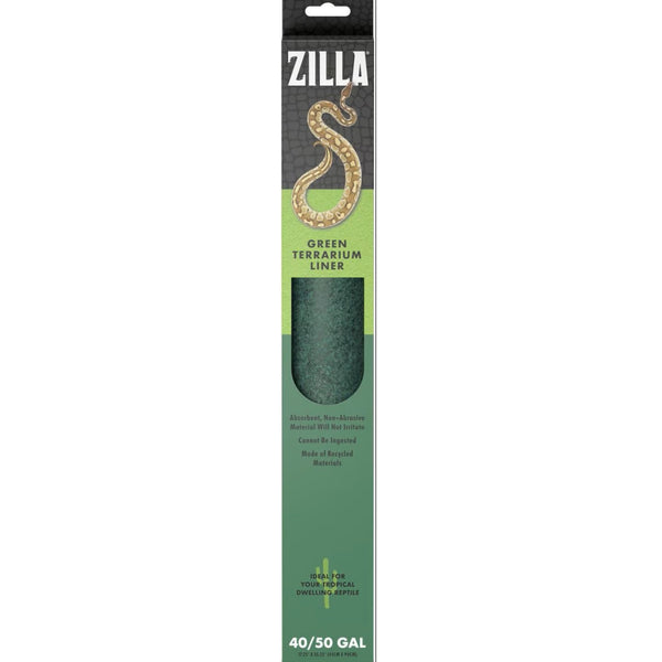 Zilla Reptile Terrarium Bedding Substrate Floor Liner- Green