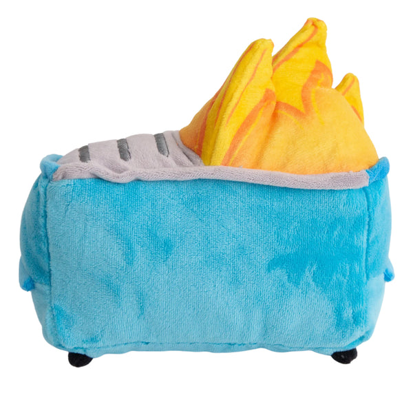 Snugarooz Small Dumpster Fire Plush Dog Toy - Blue