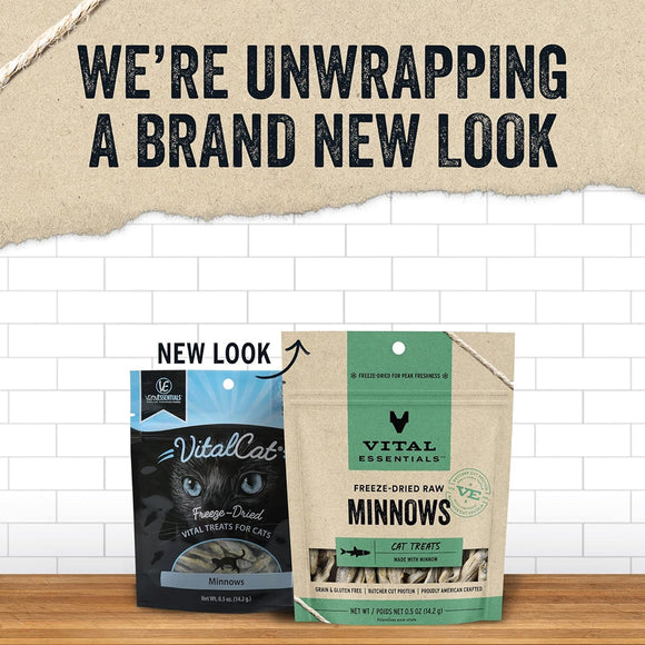Vital Essentials Freeze-Dried Raw Minnows Treats For Cats
