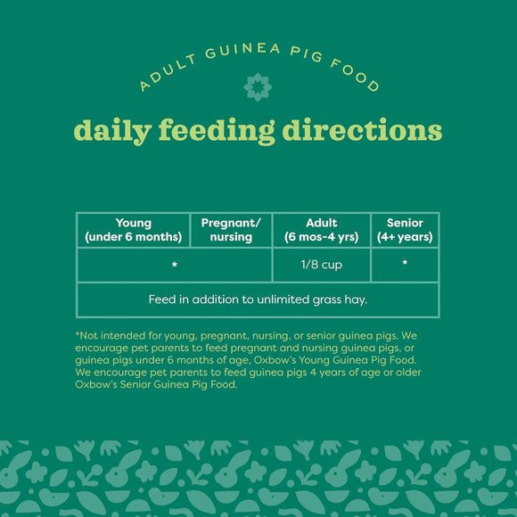 Oxbow Organic Bounty Adult Guinea Pig Food For Small Animals (3 lb)