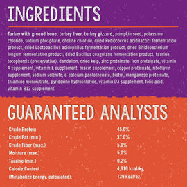 Stella & Chewy's Tummy Ticklin' Turkey Dinner Morsels Freeze-Dried Raw Food for Cats (18 oz)