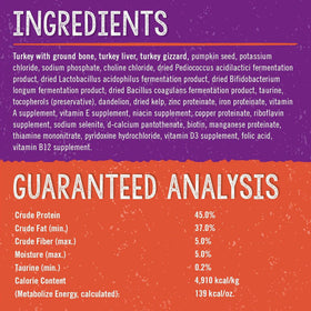 Stella & Chewy's Tummy Ticklin' Turkey Dinner Morsels Freeze-Dried Raw Food for Cats (18 oz)