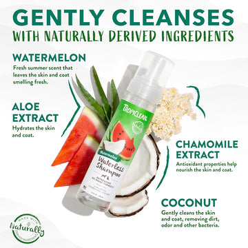 TropiClean Watermelon Waterless Shampoo for Dogs & Cats (7.4 oz)