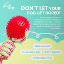 Snugarooz Spike-O-Mite Assorted Colors Dog Rope Toy (16")