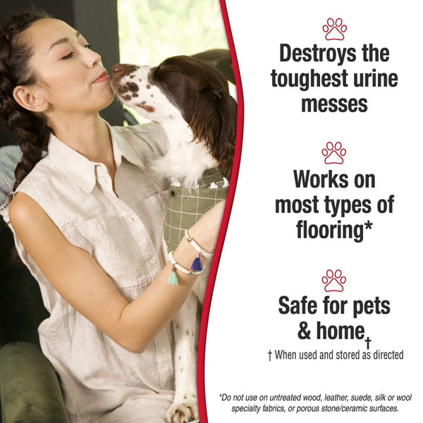 Nature's Miracle Urine Destroyer Plus Enzymatic Formula for Dogs (Gallon w/ AccuShot sprayer)