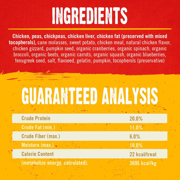 Stella & Chewy's Raw Coated Biscuits Cage-Free Chicken Recipe Crunchy Dog Treats (9 oz)