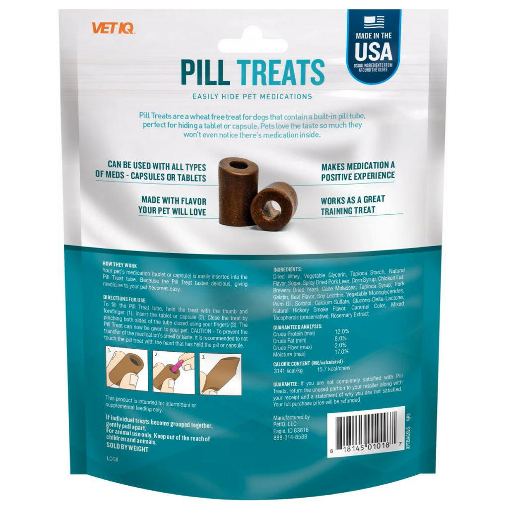 VetIQ Pill Treats Chicken Flavored Soft Chews for Dogs (30 ct)